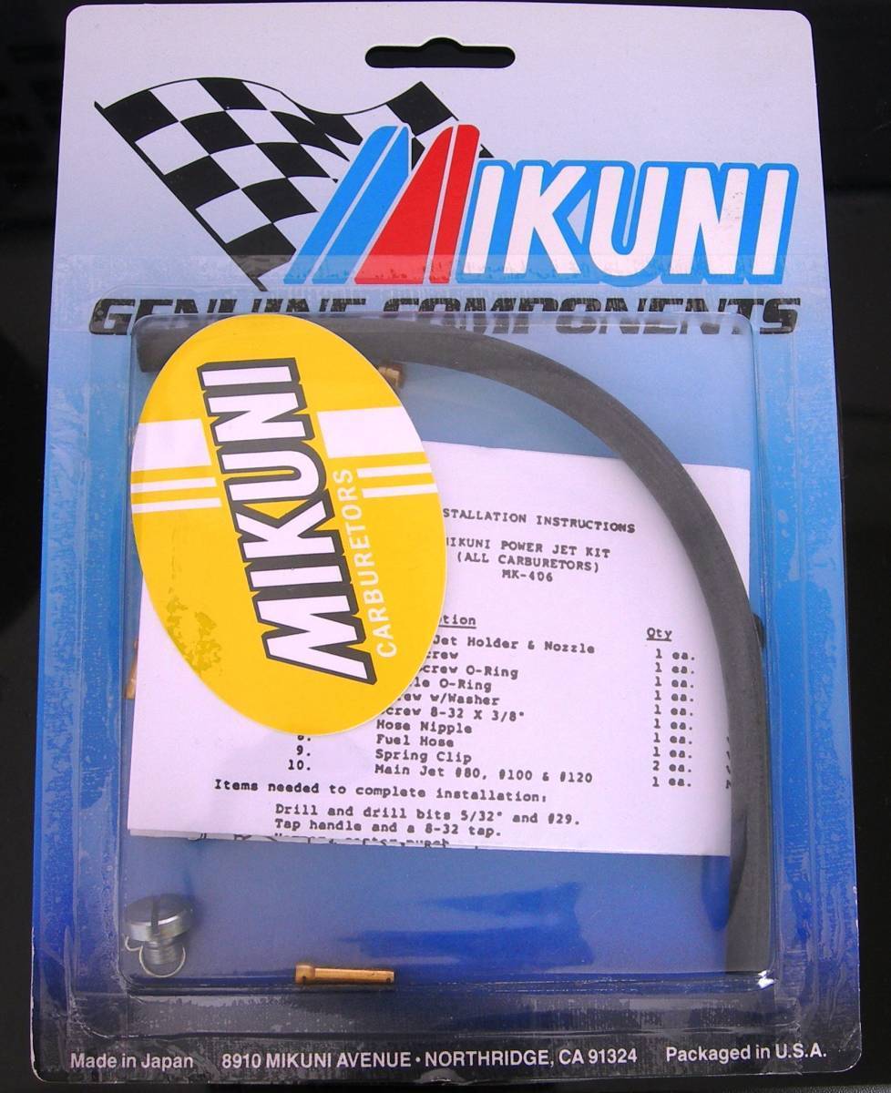 ★☆MIKUNIミクニVMキャブレター パワージェット kit☆★MK406 750SS500 マッハ H2 H1 RZ-R 250 350SS KH400 RD TZR RG-γ NSR 2スト拍卖