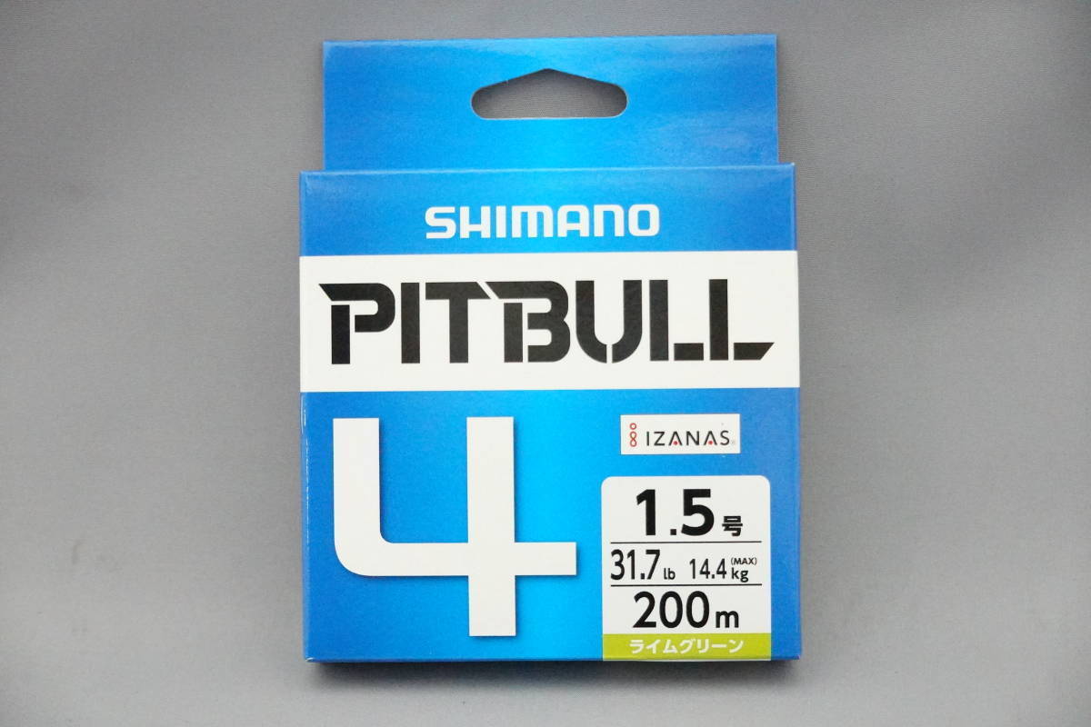 即決!!シマノ★ピットブル4 1.5号 200m★新品 SHIMANO PITBULL拍卖