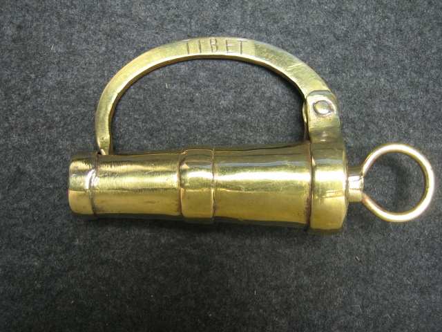 ◎●鍵 ネジ式 (大)   no.13 錠前  TIBET     チベット拍卖