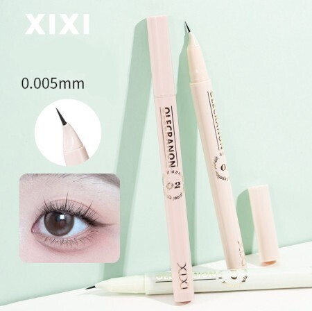 ブレない 超極細アイライナー 特殊ペン先 カーブ状 細筆リキッド スムーズ 滲まない 消えない 描きやすい 安定感 下まつ毛 アイブロウ眉毛拍卖