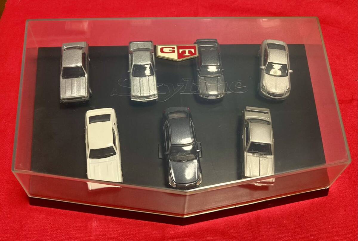 ♪希少 歴代スカイラインGT-Rミニカーセット ディスプレーコレクションケース付 非売品拍卖