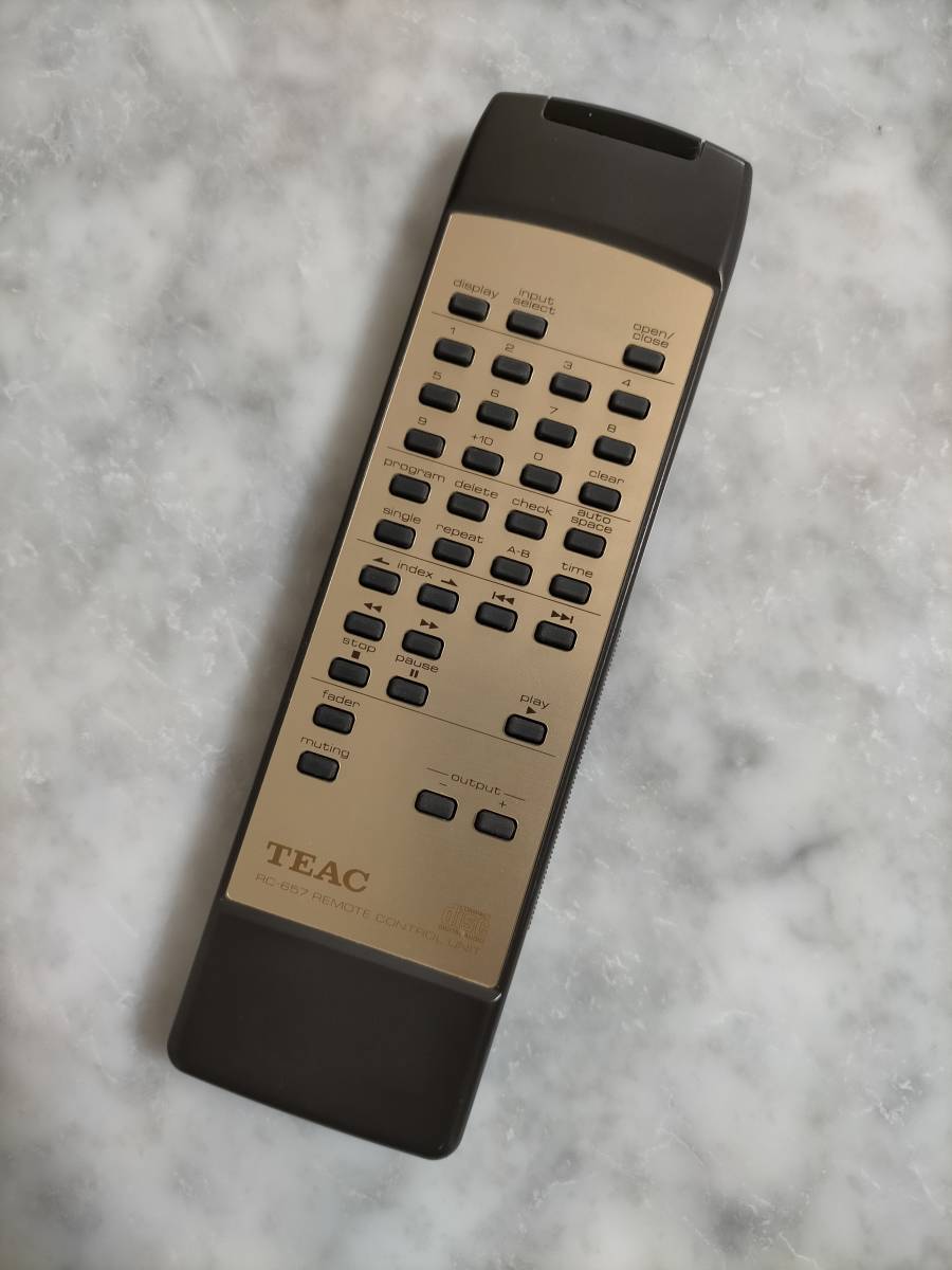 TEAC(ティアック) CDプレーヤー用リモコン(remote) 対応機種:VRDS-10SE拍卖