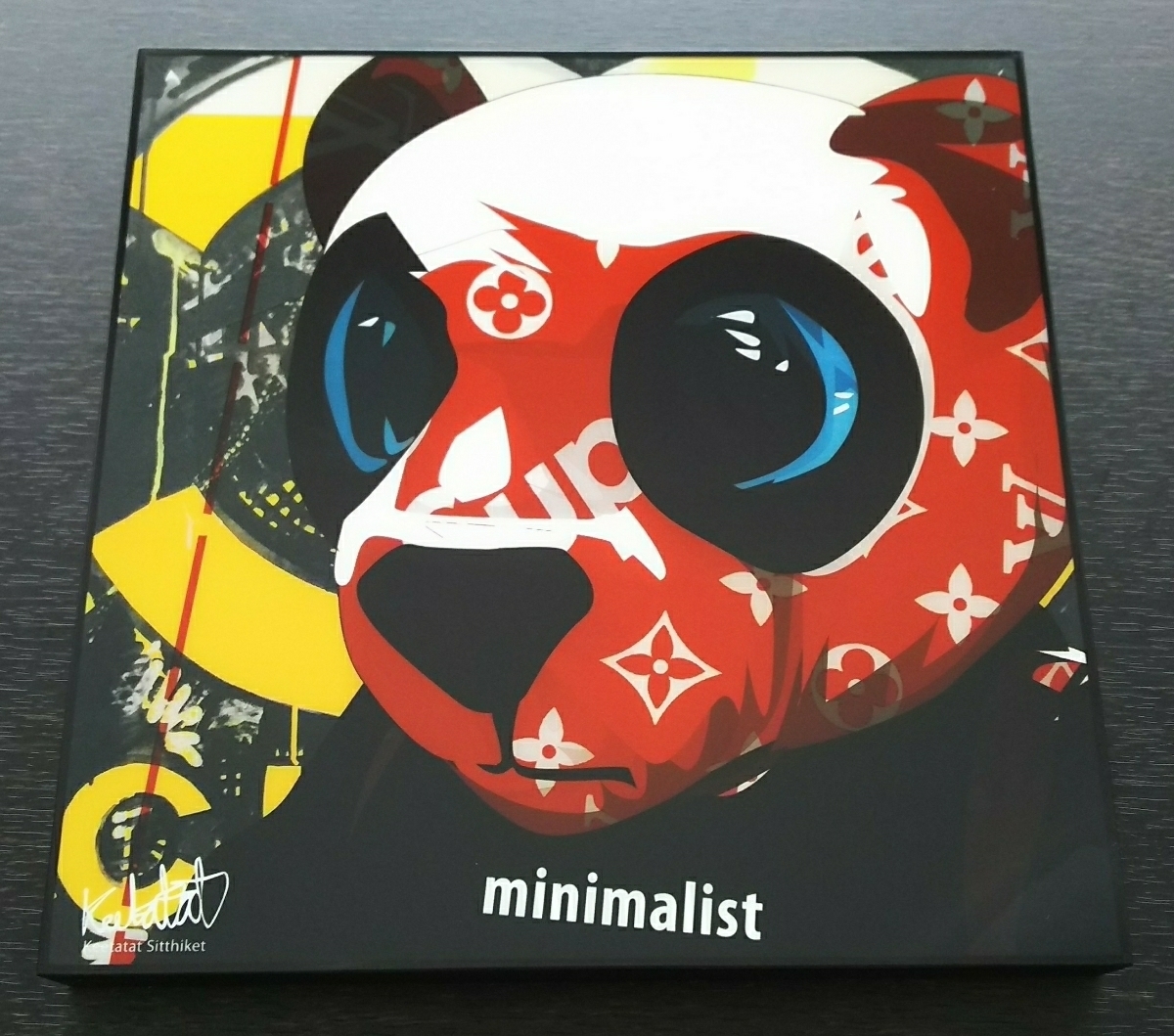 パンダ supreme 壁掛けアート フレーム インテリア ボード拍卖