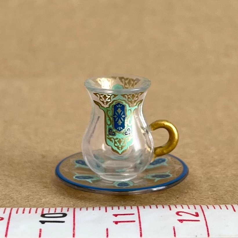 チャイグラス ミニチュア品 リーメント あこがれ食器コレクション ぷちサンプル ティーカップ拍卖