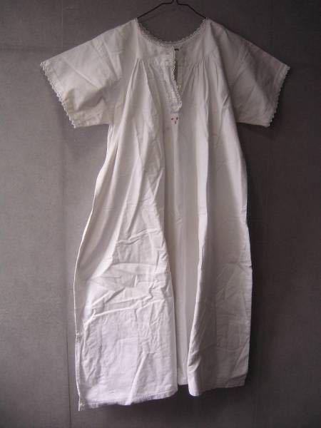 ★40s フランス ヴィンテージコットン刺繍ワンピースマルジェラ拍卖