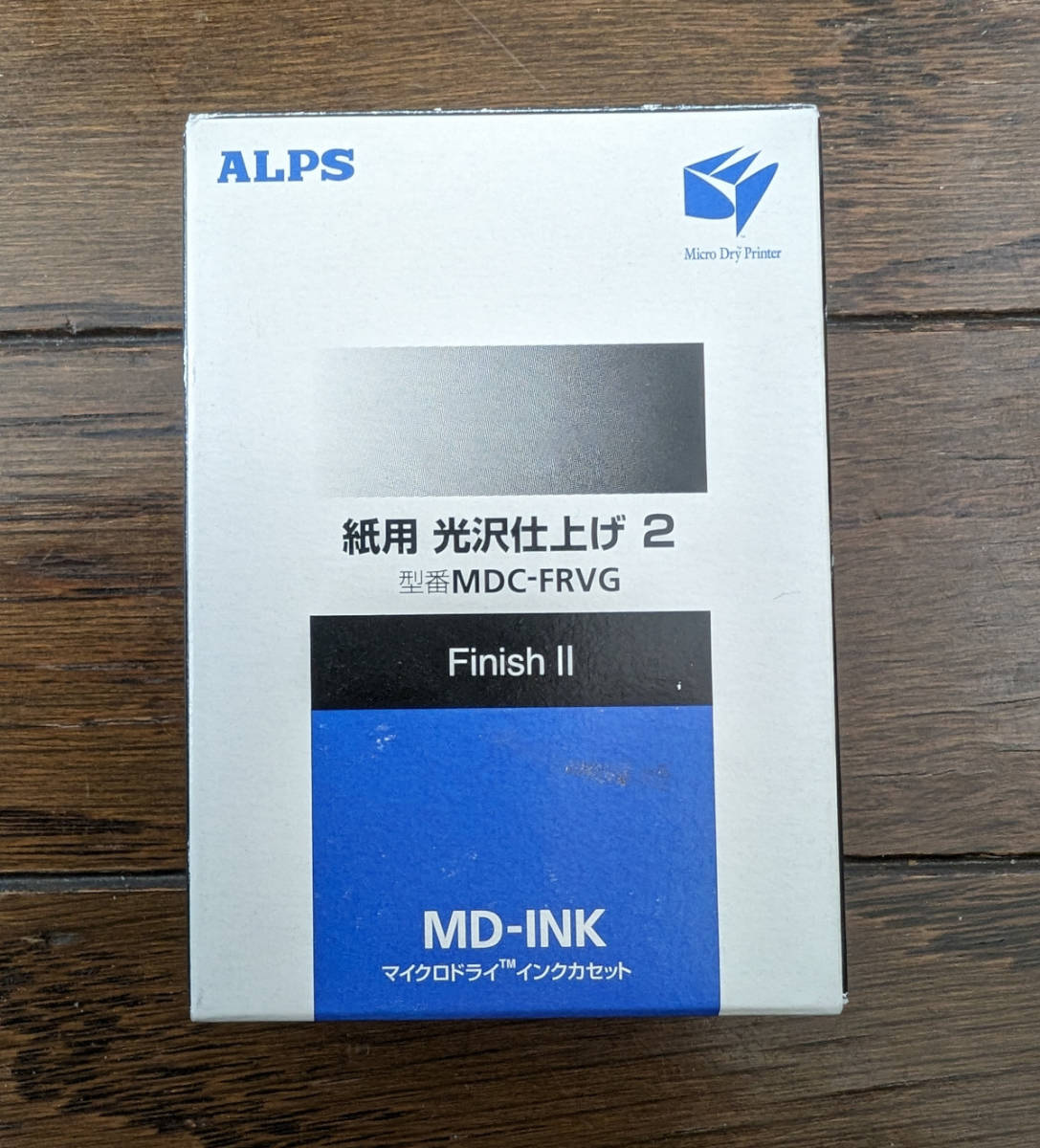 【新品】ALPS製 ALPSプリンター用 グロス(光沢)Finish II インクリボン カセット 型番 MDC-FRVG 対象モデルMD-5000/5000i/5500拍卖