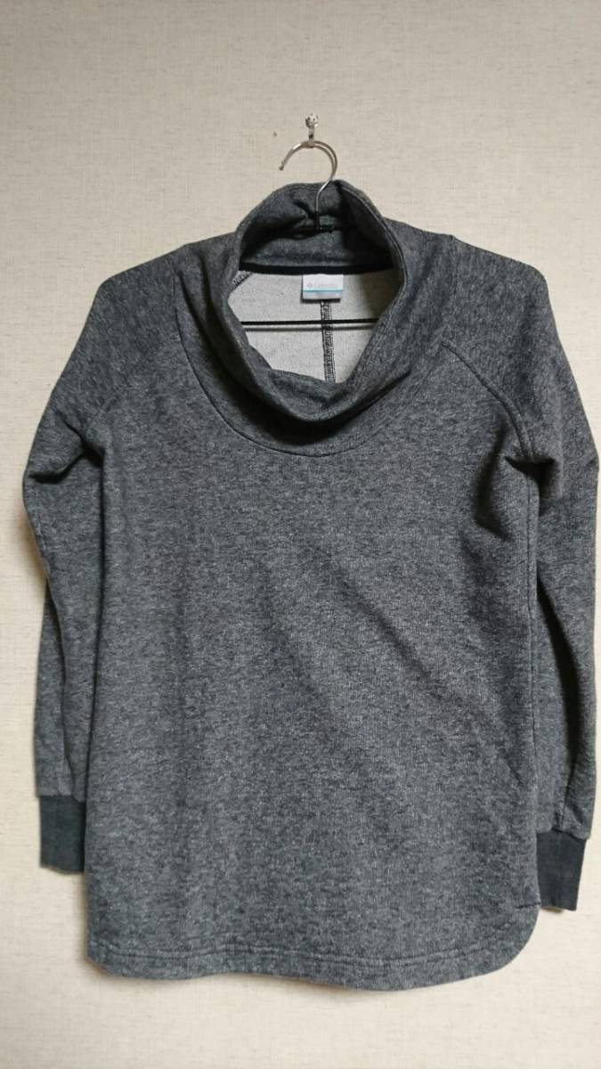 Columbia コロンビア スウェット・トレーナー men's (М) collarグレー 綿混 ラグラン袖 タートルネック調  2J0614拍卖