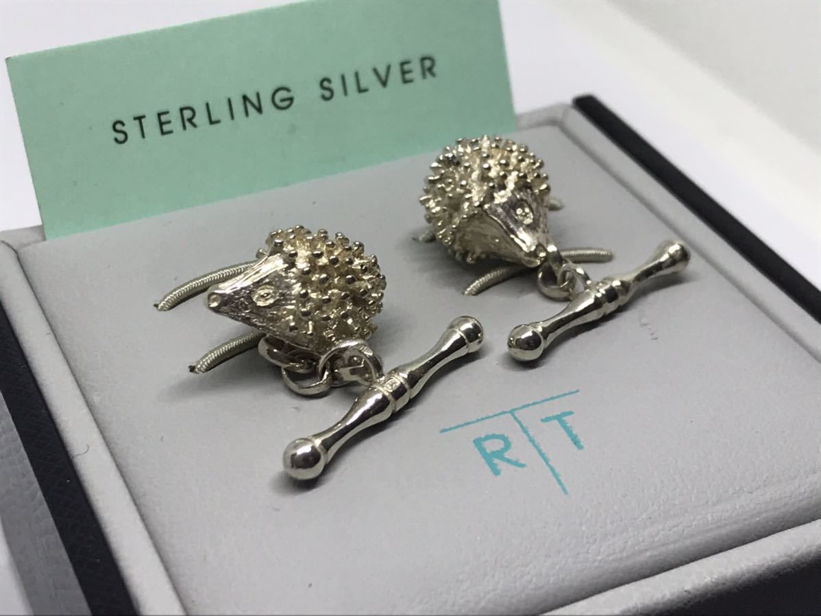 タテオシアン SRV925 ハリネズミ カフリンクス カフス拍卖