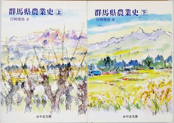 100000群馬 「群馬県農業史 上・下巻の2冊セット みやま文庫186」宮崎俊弥 みやま文庫 B6 115412拍卖