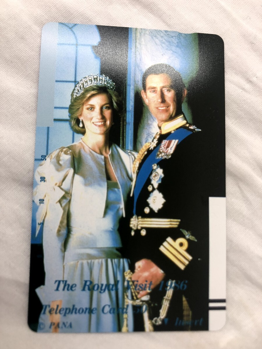 ダイアナ妃 チャールズ皇太子 The Royal Visit 1986 テレホンカード 50度 未使用拍卖