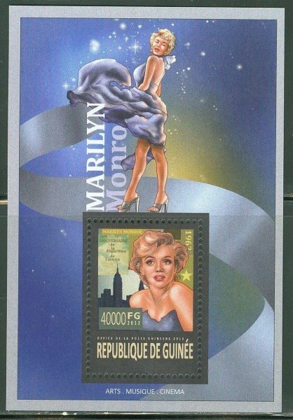 ギニア切手『マリリン・モンロー』2013拍卖