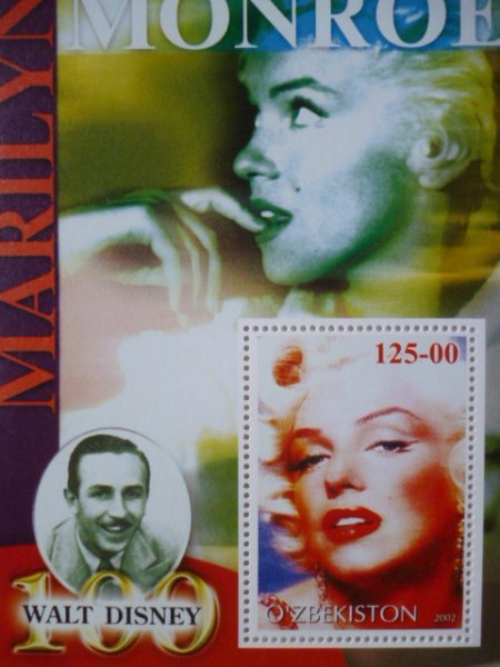 ウズベキスタン切手『マリリン・モンロー』2002 M拍卖