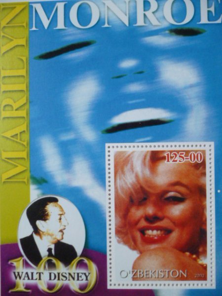 ウズベキスタン切手『マリリン・モンロー』2002 E拍卖