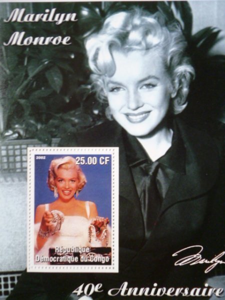 コンゴ切手『マリリン・モンロー逝去40周年』2002 B拍卖