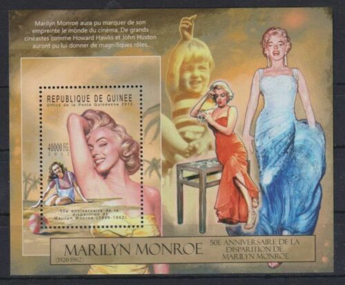 ギニア切手『マリリン・モンロー逝去50周年』2012 E拍卖