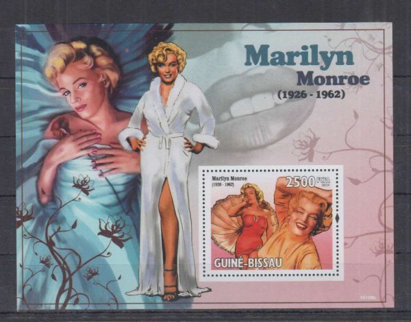 ギニアビサウ切手『マリリン・モンロー』2010 A拍卖