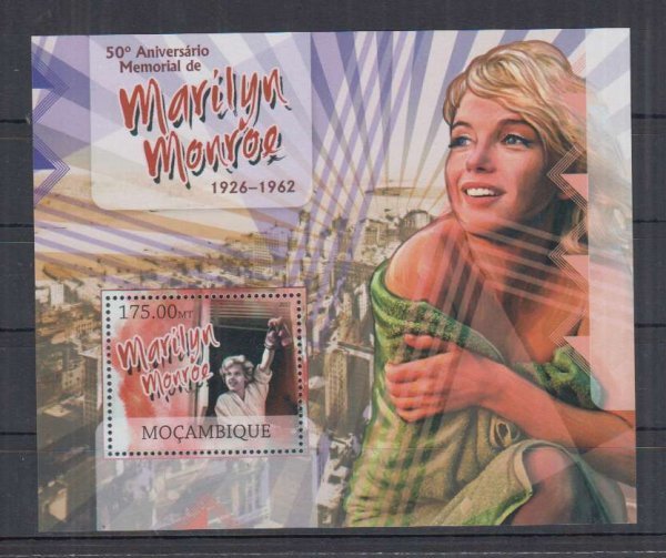 モザンビーク切手『マリリン・モンロー逝去50周年』2012 B拍卖