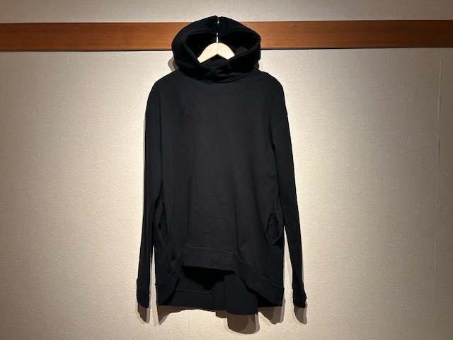 ♪送料無料★bajra★名作★パーカー★フェイク レイヤード ジップ★Fake Layered Zip Sweat Hoodie★バジュラ★150QK05★黒★2(M)♪拍卖