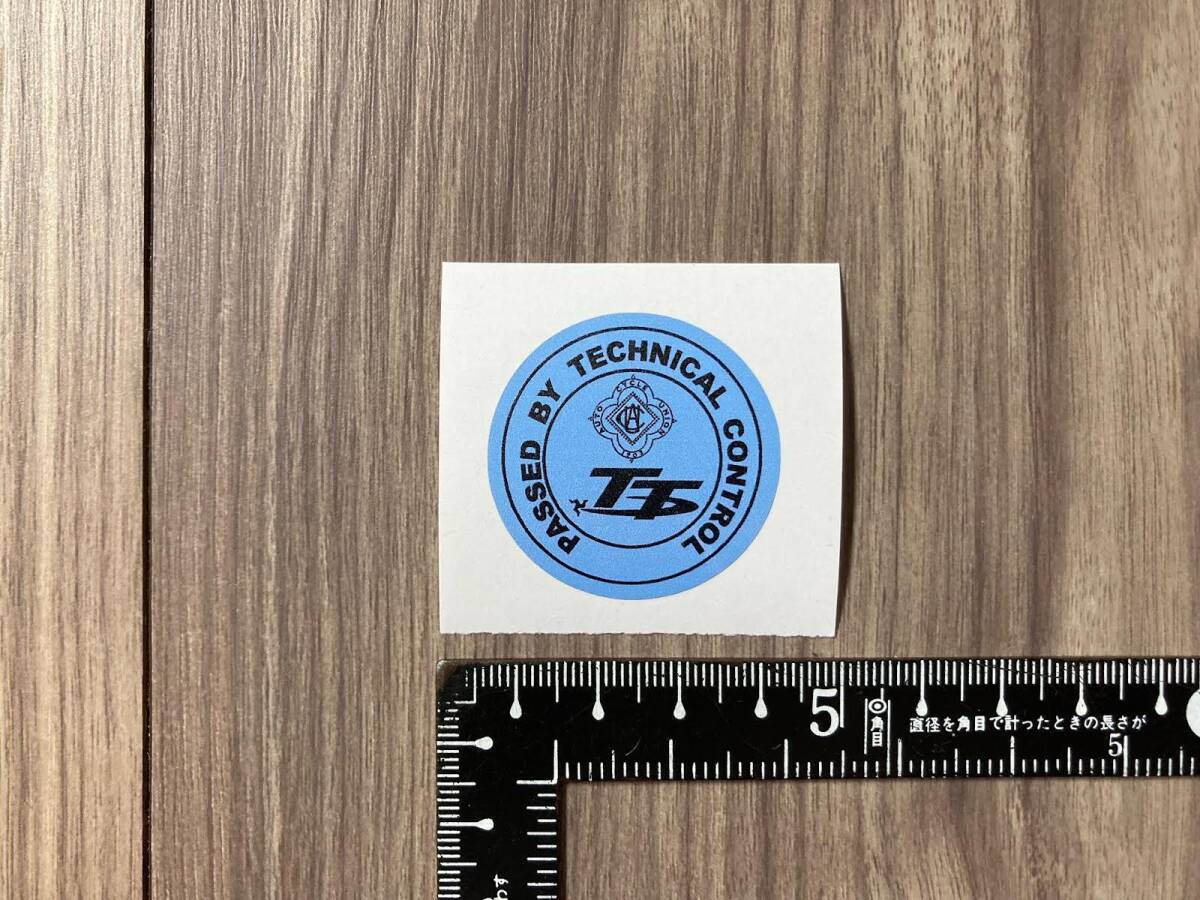 送料無料 Isle of Man TT Races マン島TTレース ステッカー 35mm拍卖