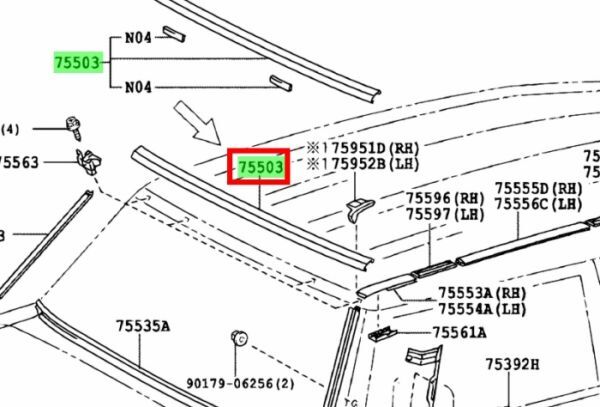 ★新品★ トヨタ純正 TOYOTA FJ CRUISER GSJ15 ウインドシールド アウトサイド モールディング ホワイト 白拍卖