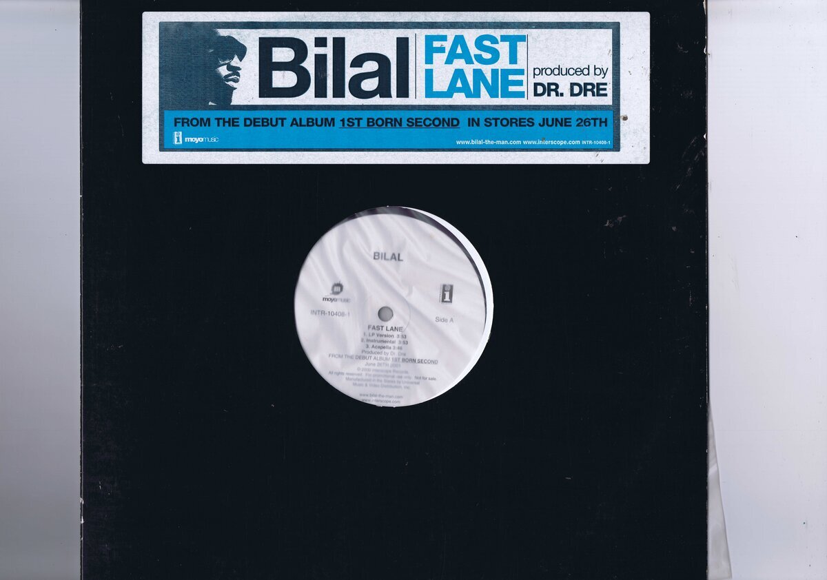 盤質新品同様 US盤 12inch Bilal / Fast Lane INTR-10408-1拍卖
