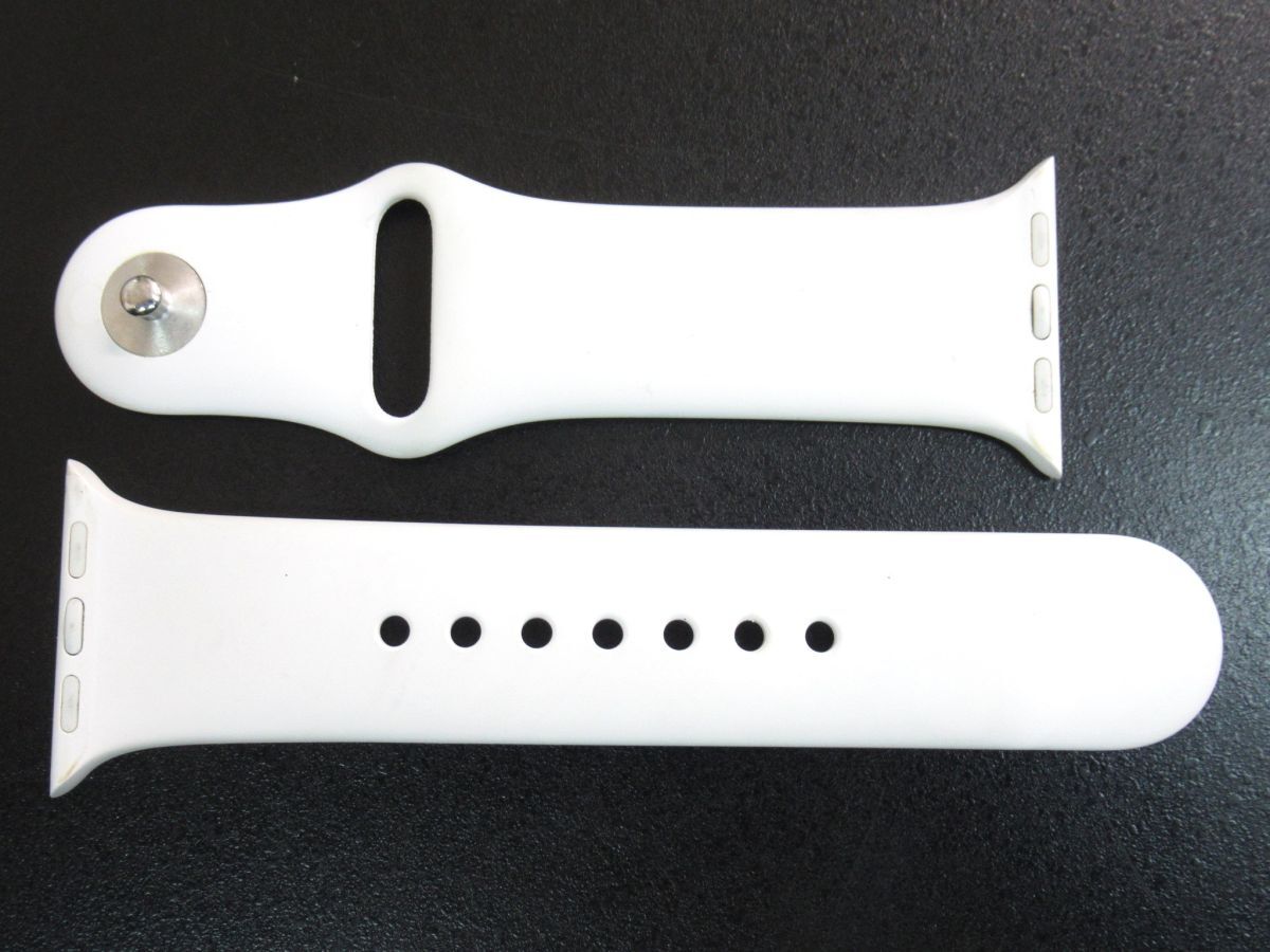 AG 16-3 apple Watch アップルウォッチ 純正 スポーツバンド 38mm 40mm 41mm用 S/M ホワイト ベルト拍卖