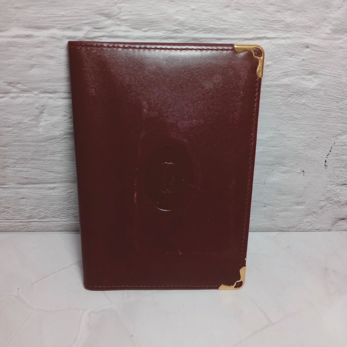 Cartier 手帳カバー ミニ6サイズ レザー ボルドー カルティエ 送料無料拍卖