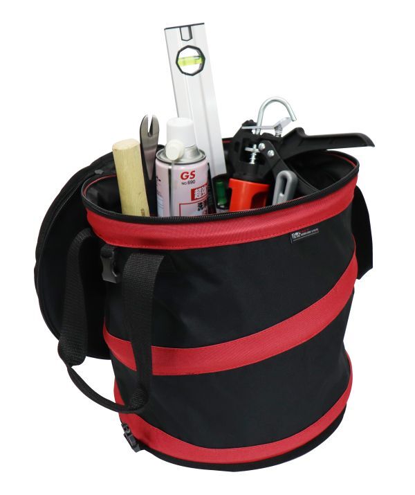 DBLTACT ジャンピングバケツ 蓋付き DTJ-MF ※581901 ☆工具バッカン ツールバッカン 工具バケツ 折り畳みバッカン 作業バック拍卖