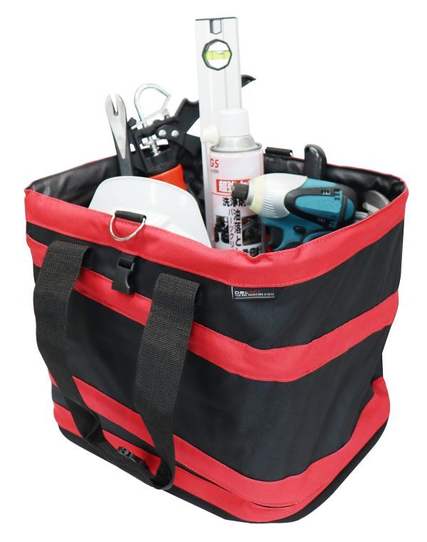 DBLTACT ジャンピングバケツ 角型 Mサイズ DTJ-MK ※581928 ☆工具バッカン ツールバッカン 工具バケツ 折り畳みバッカン 作業バック拍卖