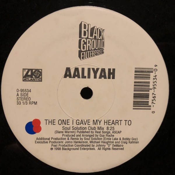 Aaliyah / The One I Gave My Heart To , One In A Million (Dance Mixes)拍卖
