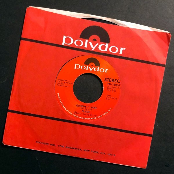 SLADE Gudbuy t' Jane アメリカ盤シングル Polydor 1972拍卖