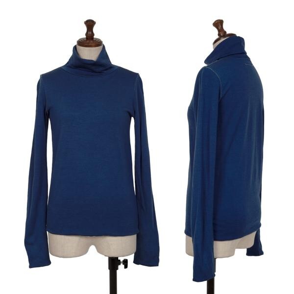 エムエム 6 メゾン マルジェラMM6 MAISON MARGIELA ウールタートルネックニット 青S拍卖