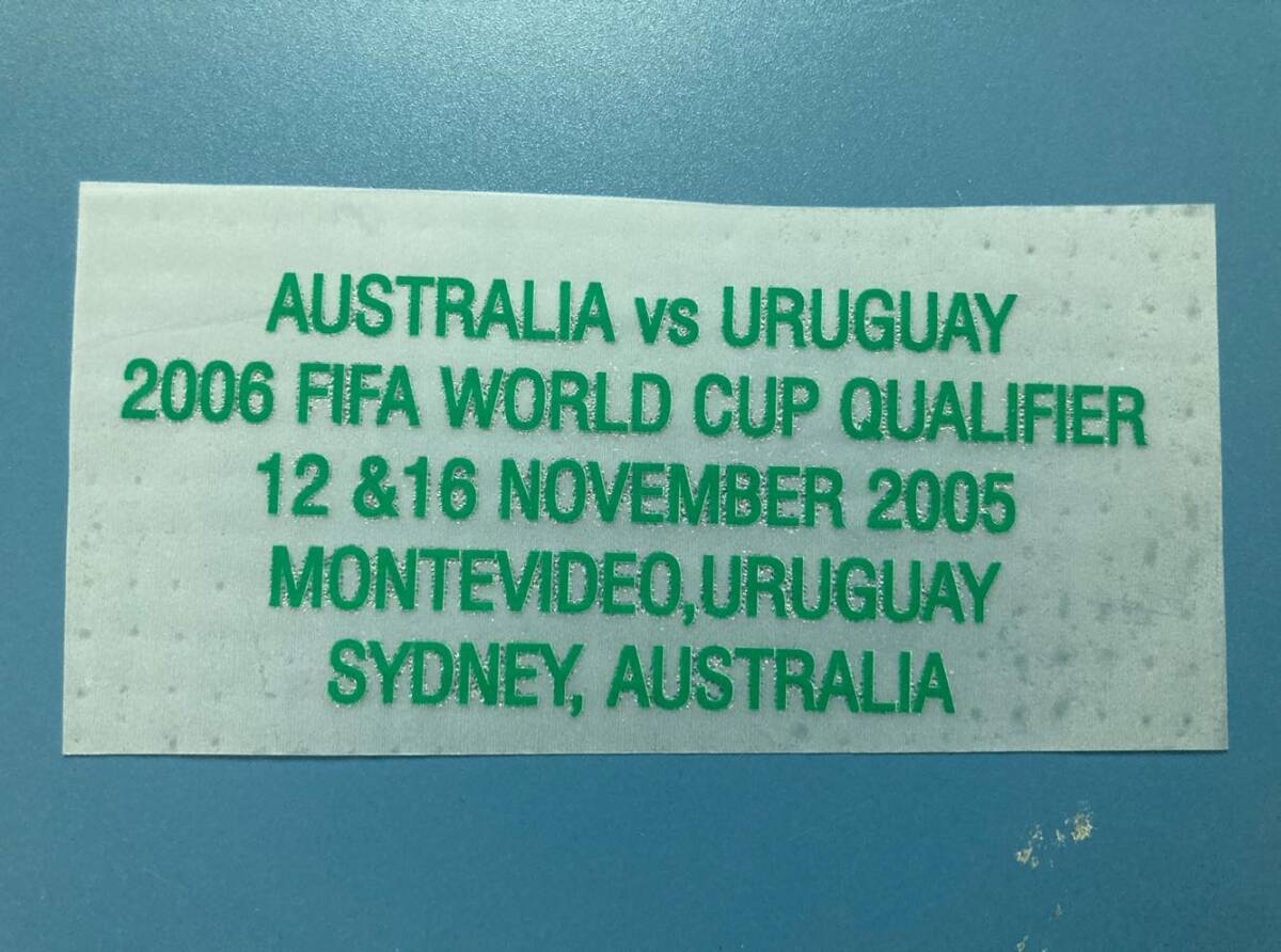 2006 ワールドカップ予選 対戦マーキング ワッペン 1枚 (オーストラリア代表用)拍卖