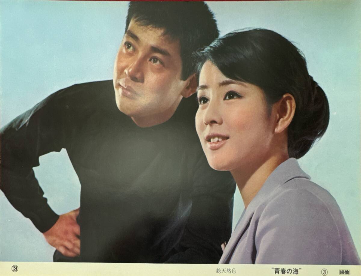 ly02132『青春の海』ロビーカード 西村昭五郎 石坂洋次郎 吉永小百合 和泉雅子 高須賀夫至子 小倉一郎 川地民夫渡哲也 和田浩治拍卖
