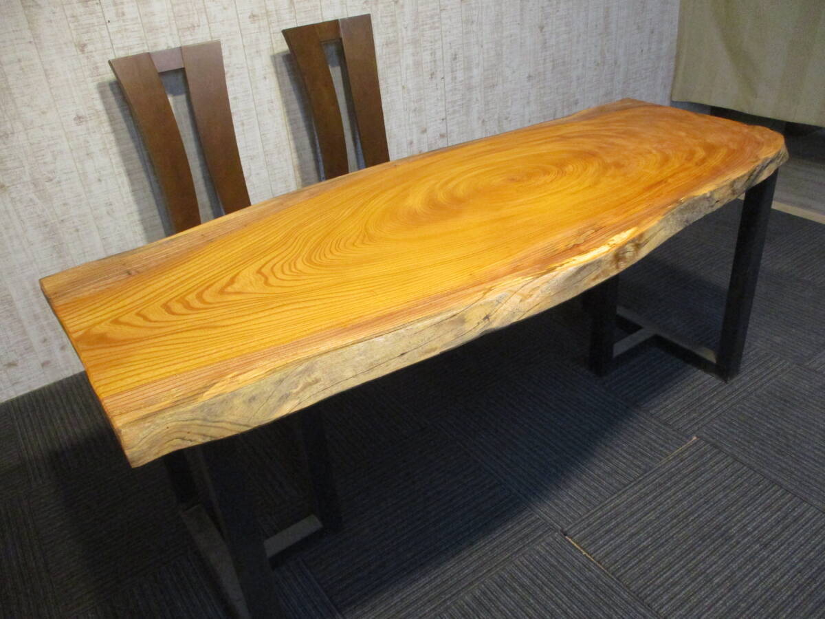 #1336■ 欅 孔雀杢 ケヤキ 一枚板 無垢 テーブル 天板 ローテーブル ダイニング 座卓 板 無垢一枚板 デスク拍卖