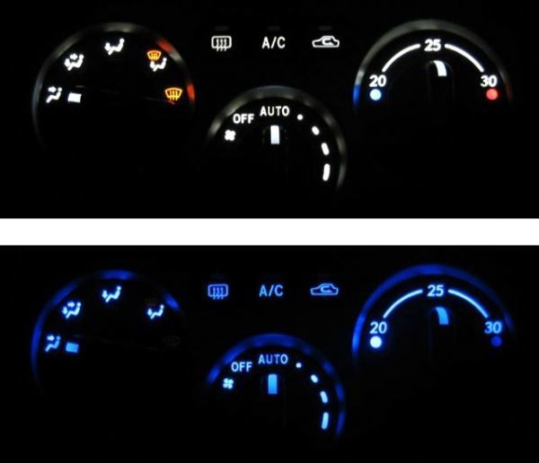 インプレッサ GGA/GDA エアコンLED照明1台分セット! レッド拍卖