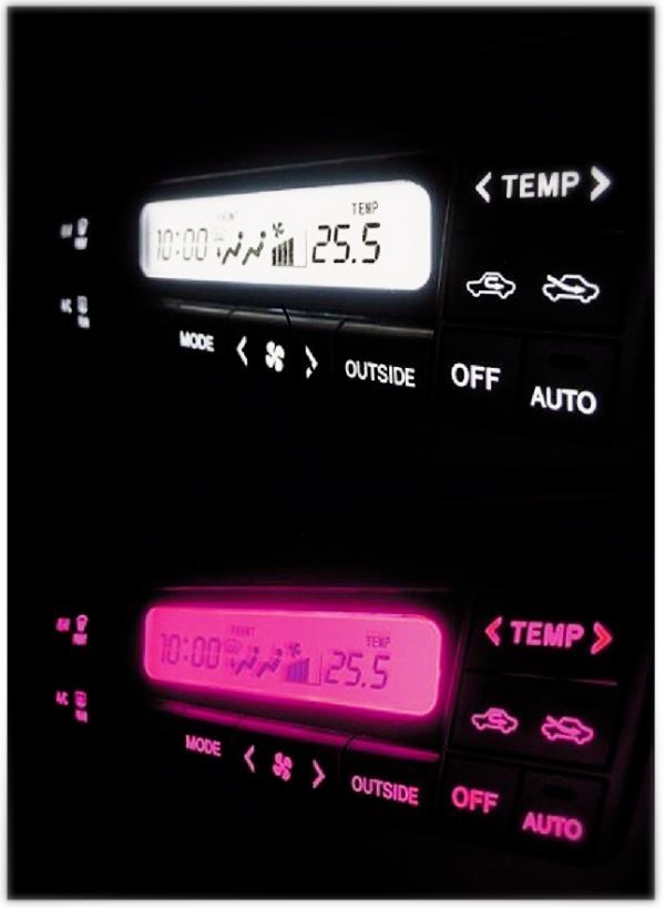 アルファード 10系 エアコンLED照明1台分セット!レッド拍卖