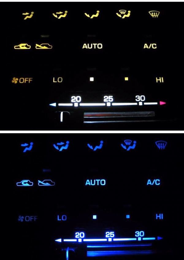 ランドクルーザー J80/81 エアコンLED照明1台分セット! ブルー拍卖