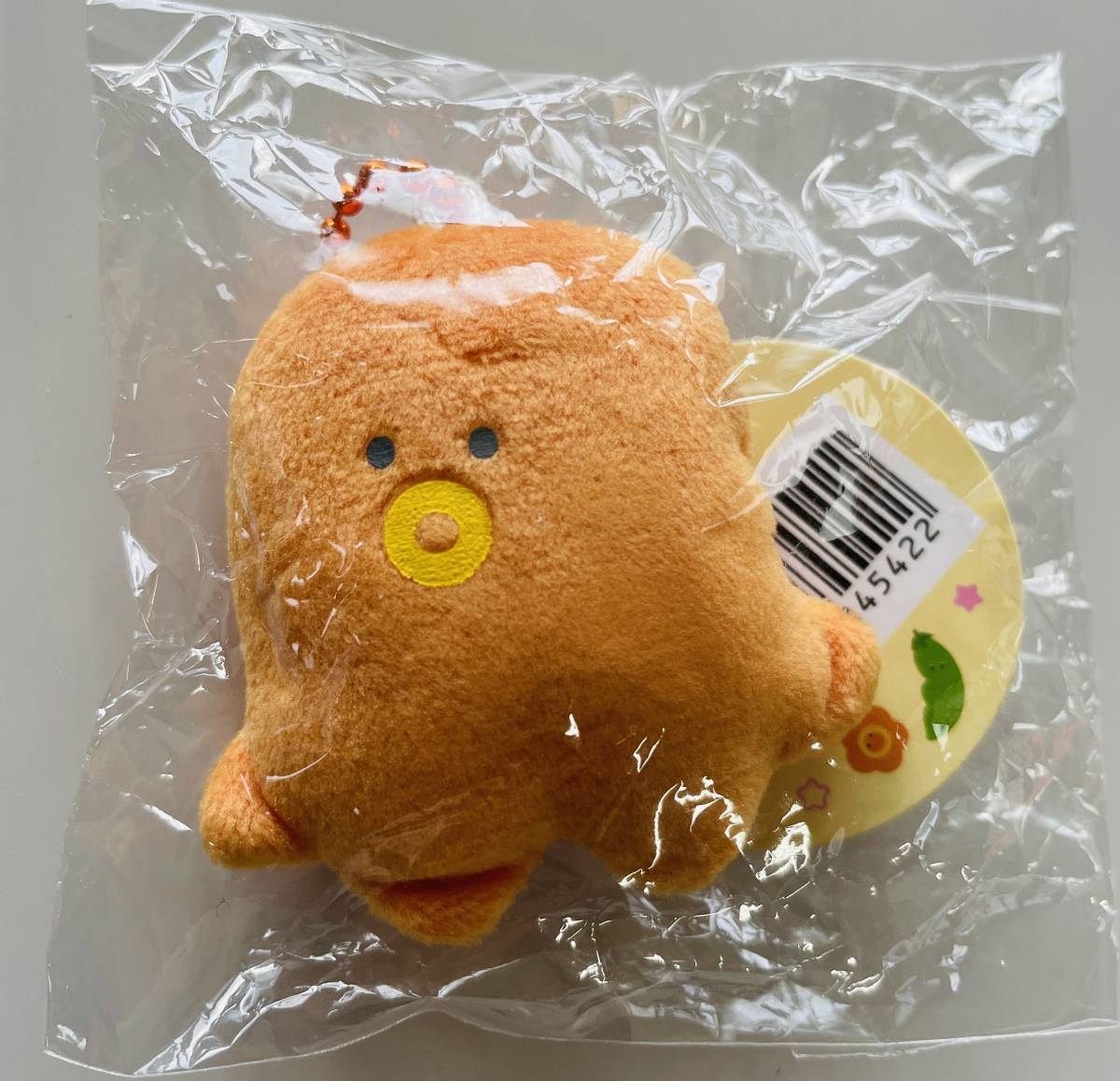 ★つぶらな瞳のお弁当箱 ぷちマスコット BC たこさんういんなー★ボールチェーン付 ぬいぐるみ タコ ウインナー オレンジ拍卖