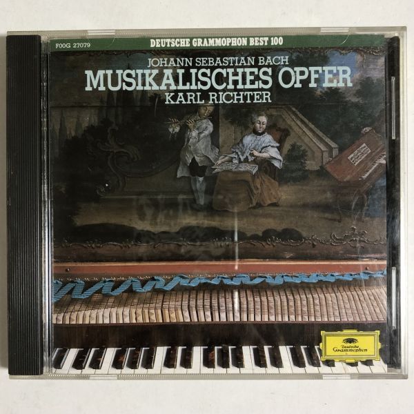 CD Bach - Musikalisches Opfer / 音楽の捧げもの / F00G 27079 / 1989年 / JPN / グラモフォン拍卖