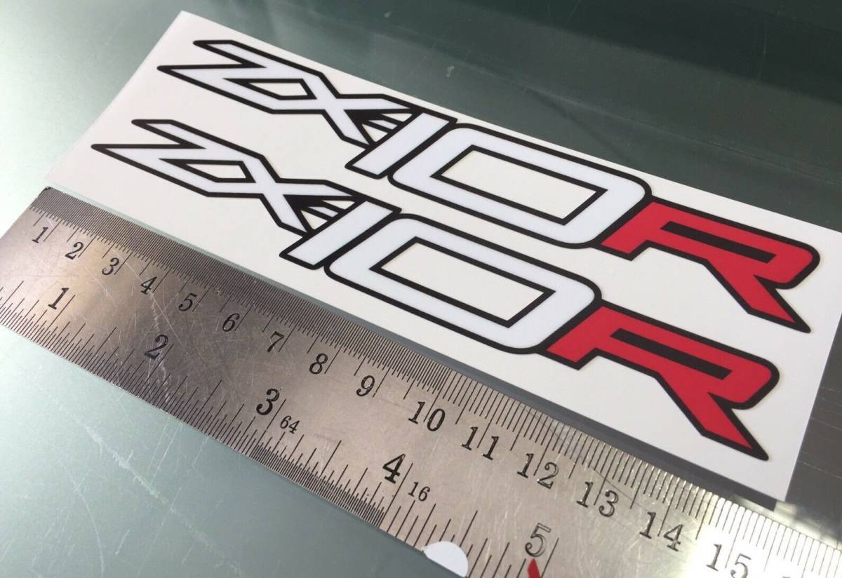 海外 限定品 送料込み ZX-10R ZX10R Decal Sticker カッティング ステッカー シール デカール 150mm x 20mm 2枚セット拍卖