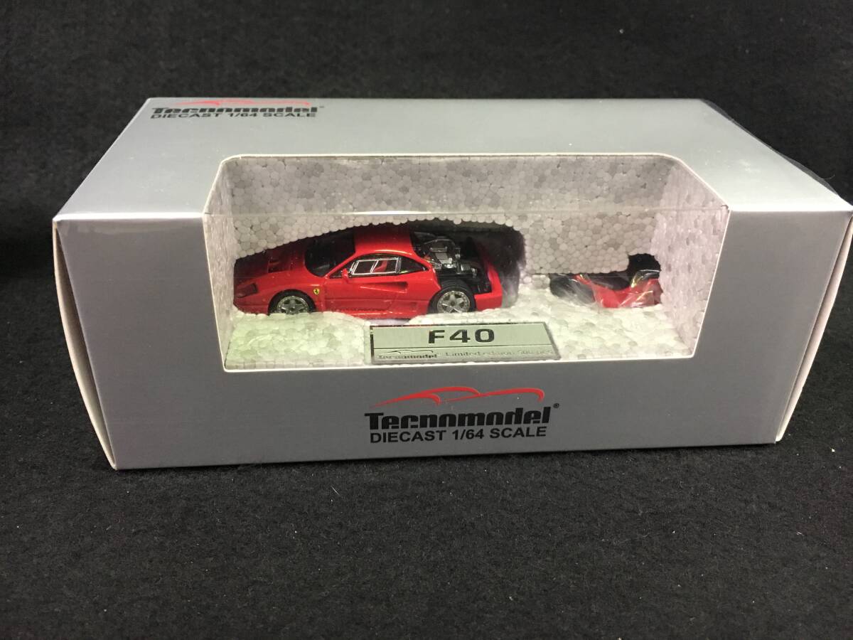 ■新品未開封■テクノモデル■ 1/64 フェラーリ F40 LM プレスバージョン 1996 レッド/BBSシルバーホイール拍卖