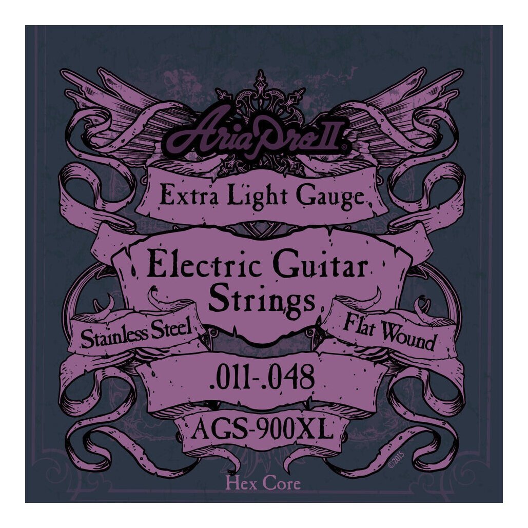 即決◆新品◆送料無料ARIA AGS-900XL×1セット(フラットワウンド /メール便拍卖