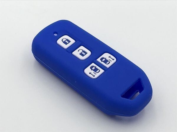 【①N-BOX-KC青】送料込 ホンダ エヌボックス エヌワン エヌヴァン エヌワゴン 専用 シリコン スマートキーケース キーカバー拍卖