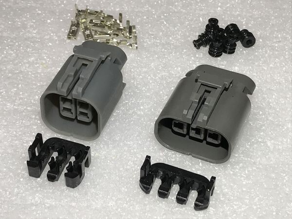 【O2/58-3PFS/4PFS】O2センサー 3P 4P カプラー/端子/ワイヤシール セット 車両側 メス 検) スカイライン GTR ステージア セフィーロ拍卖