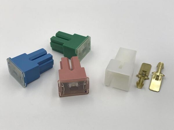 【C-SBFC-AS-20A水色】PEC スローブローヒューズ タイムラグ ホルダー/端子付き 3027 検索用) エアコン 電装部品 DIY リレー 汎用拍卖