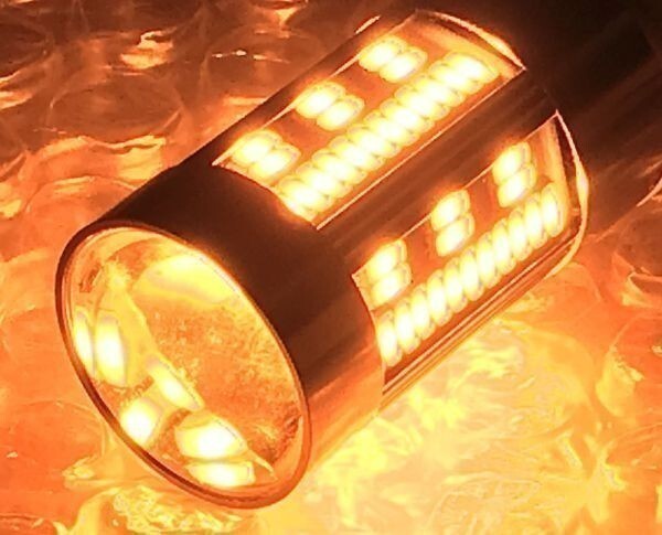 【内蔵S25LED2P】BAU15S S25 ハイフラ内蔵 ピン角違い プロジェクターレンズ 2個セット ウインカー アンバー 検) AUDI A3 8P A6 4FA拍卖