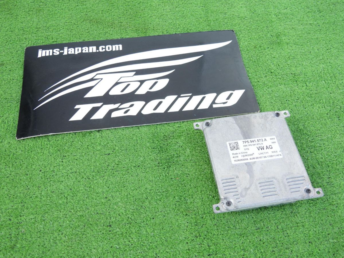 L4312vc VolksWagen純正 ゴルフ7 5G/AU 前期 ハイライン GTI ヘッドライト コントローラー 7P5941572A 適合確認可能 ジャンク品拍卖