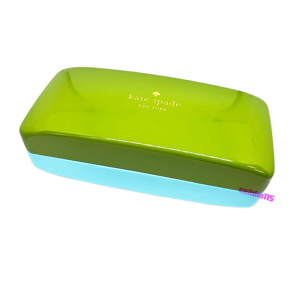 値下 サングラスケース オリーブ 水色 1個 (EL)未使用 Kate spade ケイトスペード 小物入れにも 追加可 大きめ拍卖