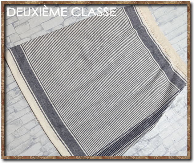 ☆DEUXIEME CLASSE ドゥーズィエムクラス ボーダースカート☆やや難拍卖